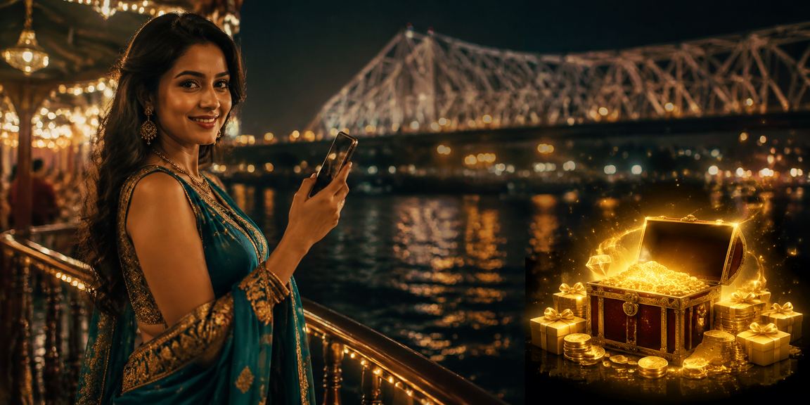 Indian woman making deposit via mobile payment in Kolkata